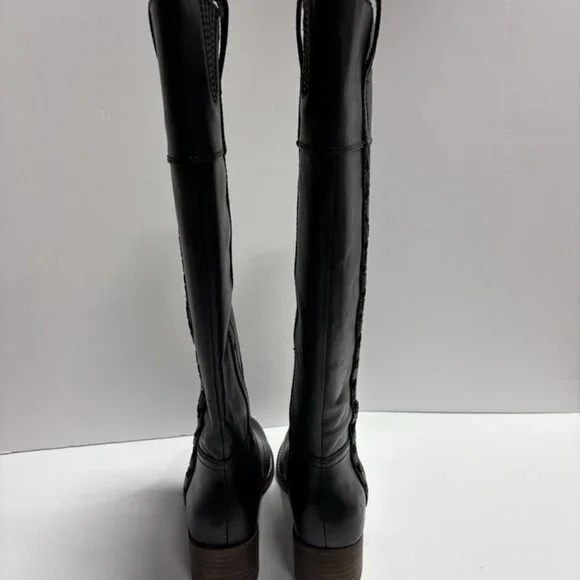 Lucky Brand Women’s Hidranja Black Knee High Boots, Size 6.5 M